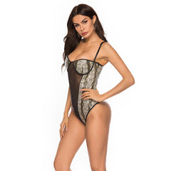 Red Leather Bodysuits Naughty Lingerie HubLai Intimate Teddy Fetish