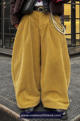 Loose Style Wide Leg Corduroy Men Pants