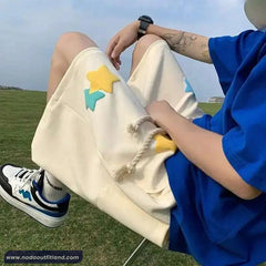 Loose Stars Pattern Printed Homewear Shorts