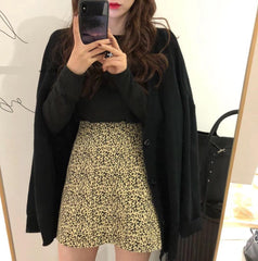 Loose V-Neck Button Cardigan Sweater