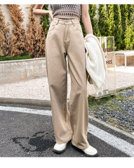 High Waist Pastel Colors Long Jeans Pants