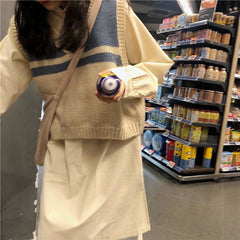Retro Simple Basic Sleeveless Sweater
