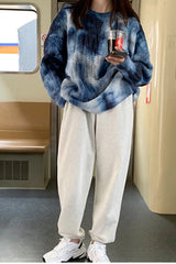 Tie Dye Colors Gradient Loose Sweater
