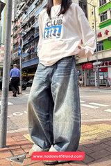Loose Wide Leg 90s Women Jeans Pants