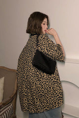 Leopard Pattern Loose Blouse Shirt