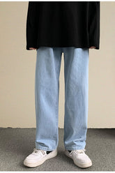 Casual Basic Long Jeans Men Pants