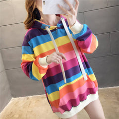 Cute Pastel Rainbow Colors Hoodie