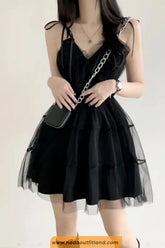 Sexy V-Neck Strapless Ball Gown Mini Dress