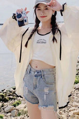 Long Sleeve Hooded Sun Proof Breathable Jacket