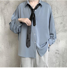 Long Sleeve Loose Casual Men Shirt