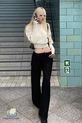 Long Sleeve Sexy One Shoulder Knitted Sweater