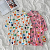 Love Full Printed Casual Blouse Shirt