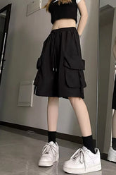 Casual Big Cargo Pockets Basic Shorts Pants