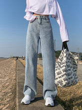 High Waist Wide Leg Full Length Jeans Pants