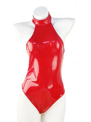 Vinyl Bodysuit Red