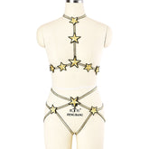 Nasty Black Bodysuit Women HubLai Lingerie Harness Naughty Teddy
