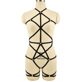 Naughty White Bodysuit Intimate Black Body Harness Lingerie Nasty Teddy