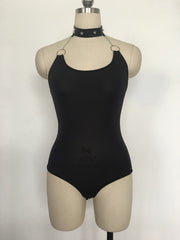 Naughty Lace Bodysuits Women HubLai Lingerie Teddy Choker