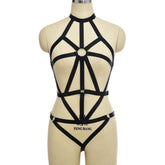 Wife White Bodysuit Submissive HubLai Harness Lingerie Chubby Teddy