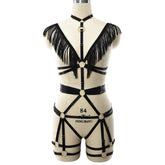 Revealing Black Bodysuit Sexiest HubLai Harness Lingerie Black Teddy