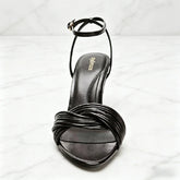 Ankle Strap Metal Buckle Heels
