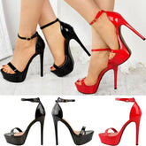 14cm Supper High Heels Peep Toes Platform Stilettos Party Wedding Shoes