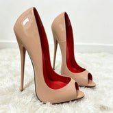 12/14/16cm Peep Toe High Heels