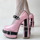 14.5CM Block High Heels
