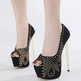 16CM Stiletto High Heels Party Stripper Sandals