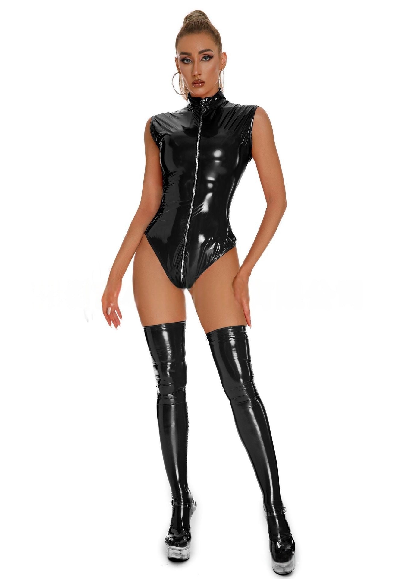 HubLai Bodysuit With Mouth Hole