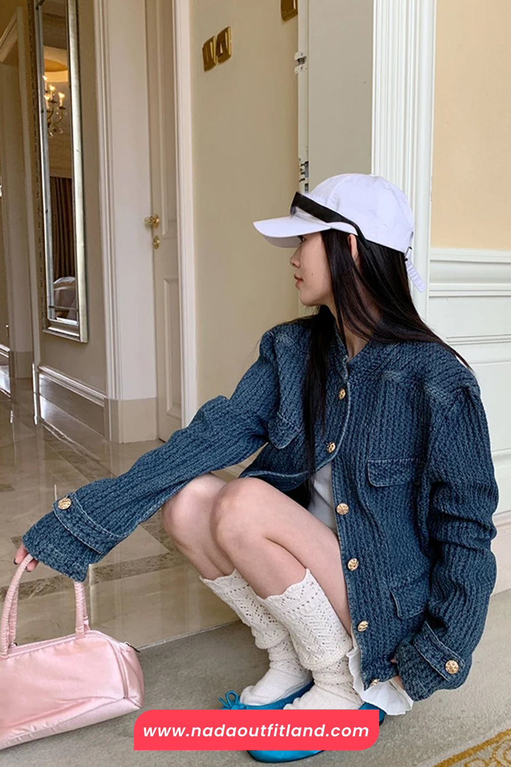 Long Sleeve Vintage Denim Coat Jacket