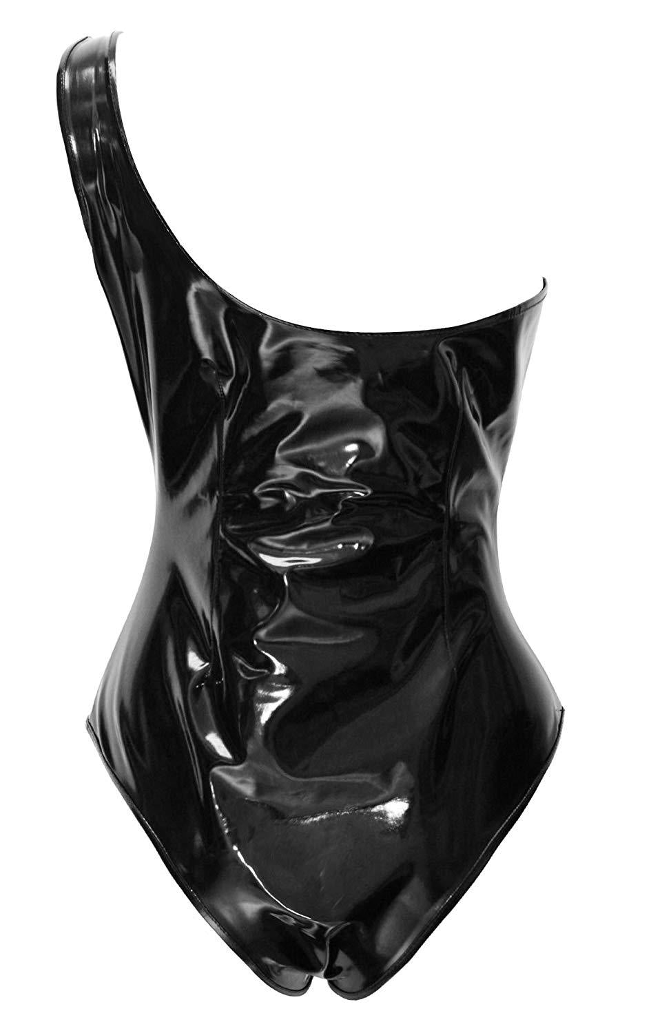 Nasty Leather Bodysuits Lingerie HubLai Slutty Teddy Fetish
