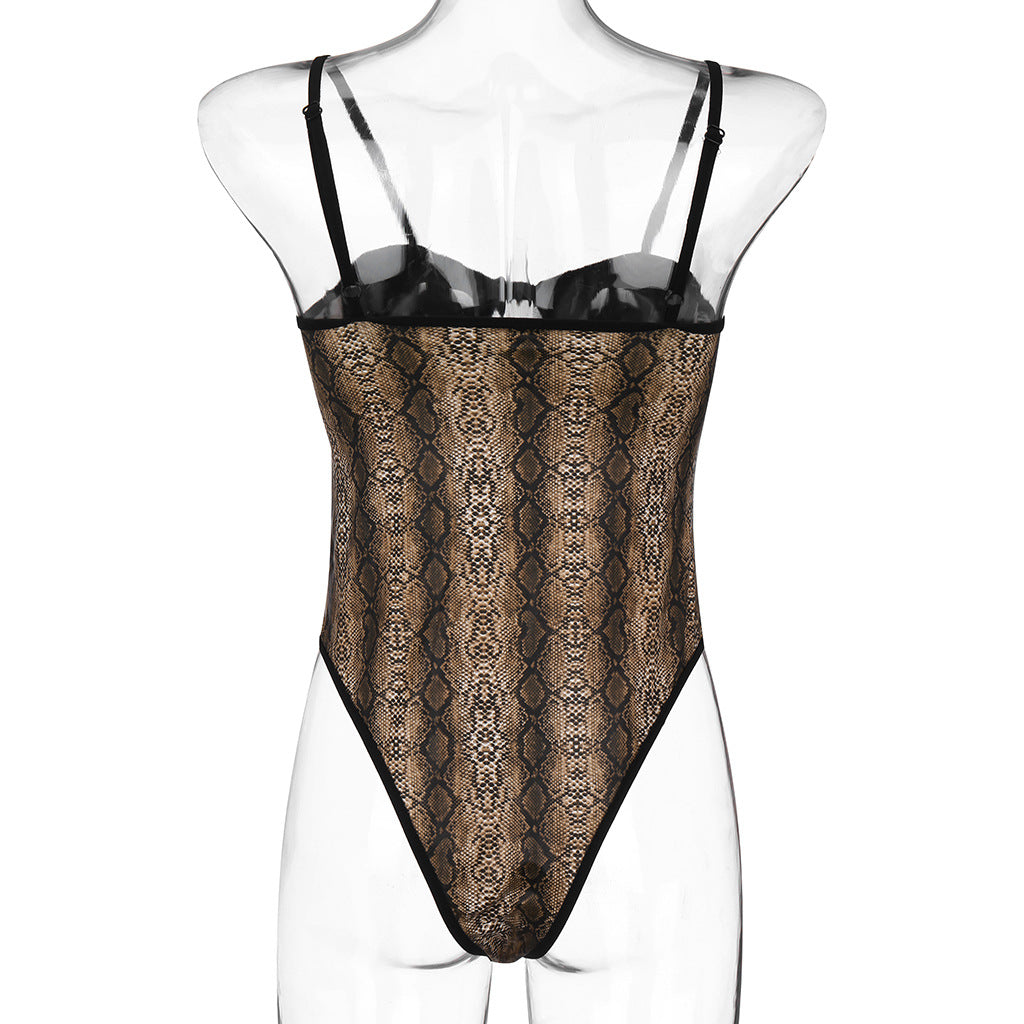 Red Leather Bodysuits Naughty Lingerie HubLai Intimate Teddy Fetish