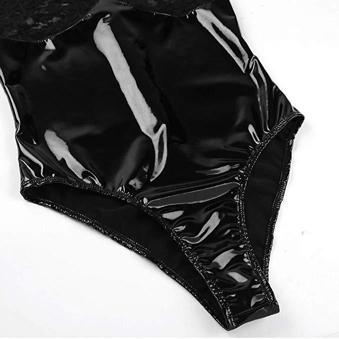 Lace Latex HubLai Lingerie Bodysuit