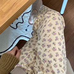 Cute Florals Casual Loose Pants