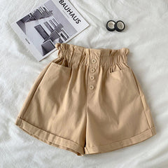 Elastic Waist Cute Colors Casual Shorts Pants