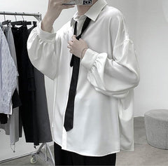 Long Sleeve Loose Casual Men Shirt