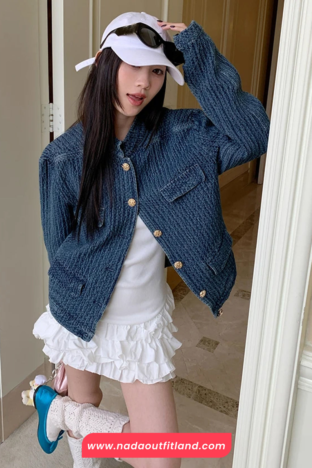 Long Sleeve Vintage Denim Coat Jacket