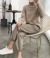 Wool Thicken Style Pencil Long Pants