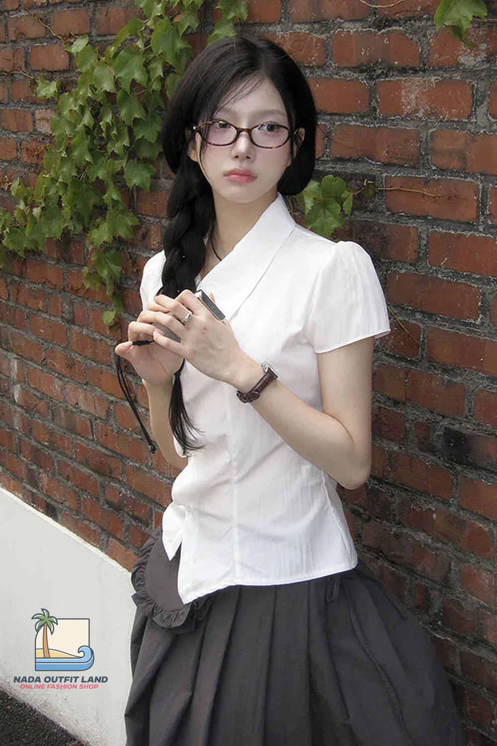 Short Sleeve Irregular Style Blouse Shirts