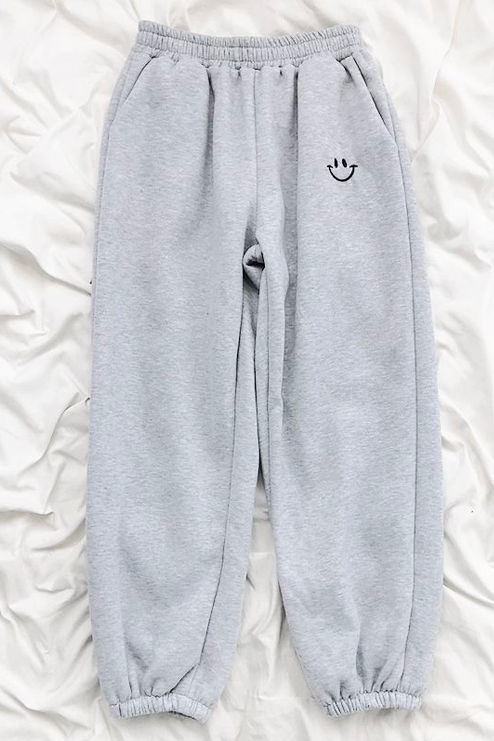 Casual Smile Emoticon Jogger Sweatpants