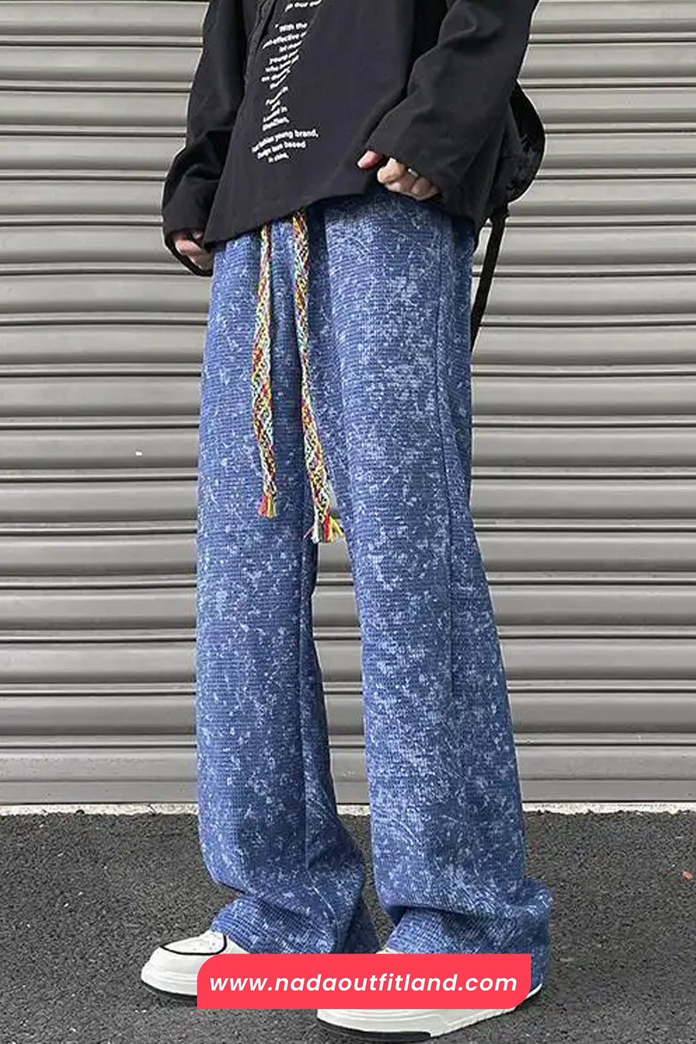 High Waist Full Creative Tie Dye Pattern Pants