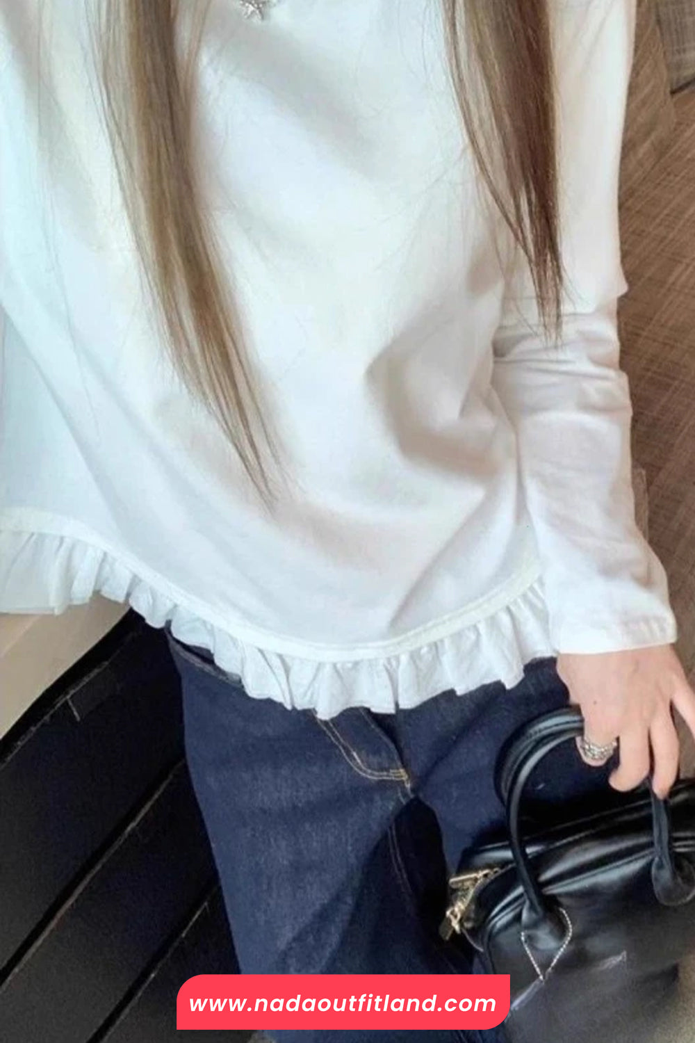 Long Sleeve Lace Pleated Retro Shirts
