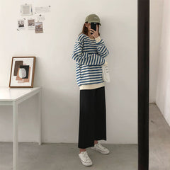 Casual Wide Leg Ankle Length Loose Pants