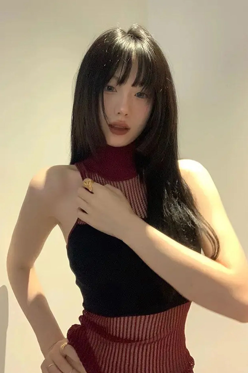 Sexy Turtleneck Knitted Summer Crop Tops