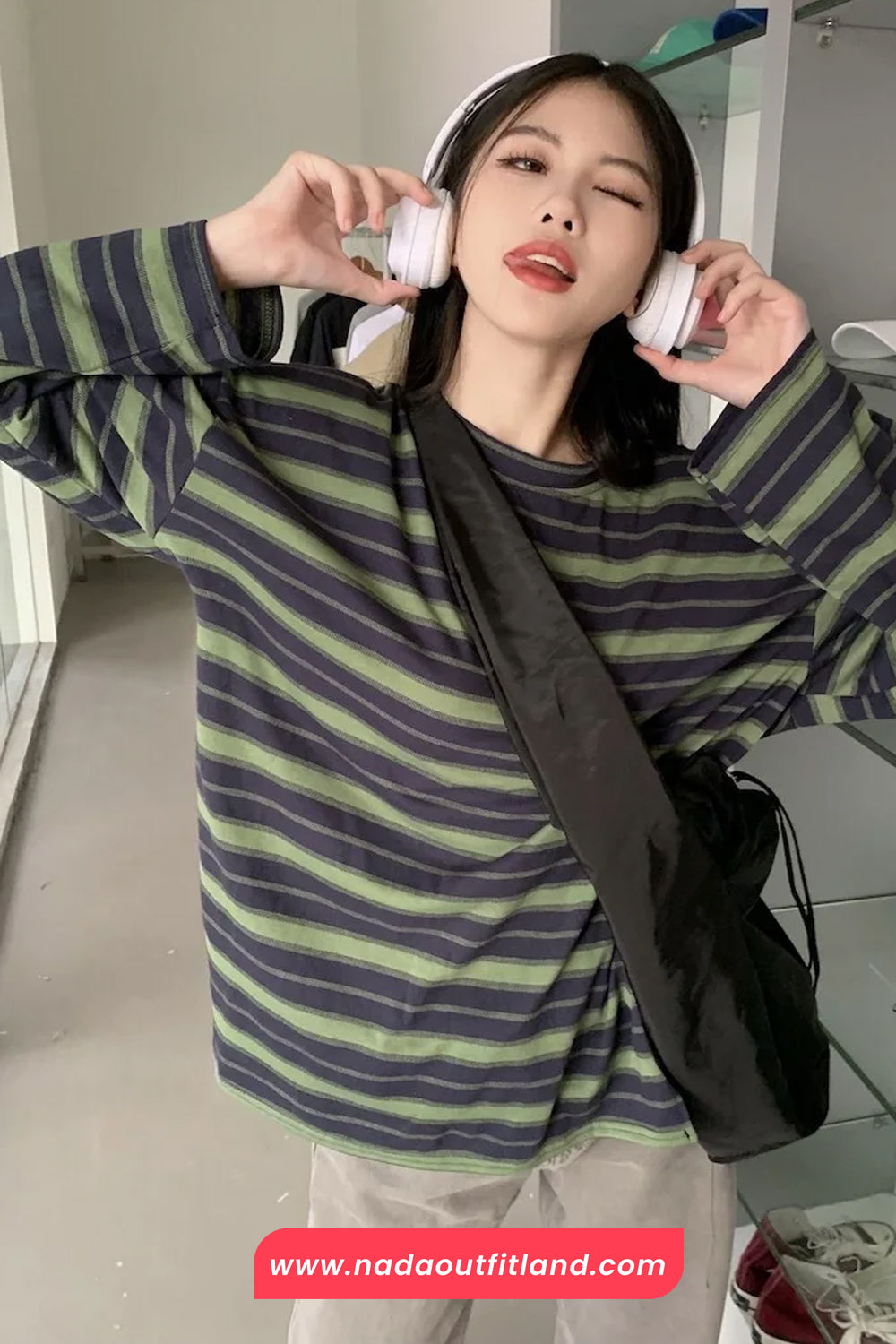 Long Sleeve O-Neck Striped Summer Shirts
