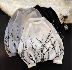 Gothic Art Printed Loose Sweater