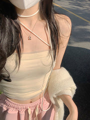 Sexy Hanging Sling Camisole Crop Tops