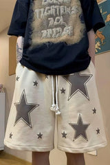 Stars Pattern Printed Homewear Shorts Pants