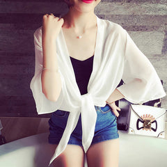 Chiffon Thin Transparent Outer Tops